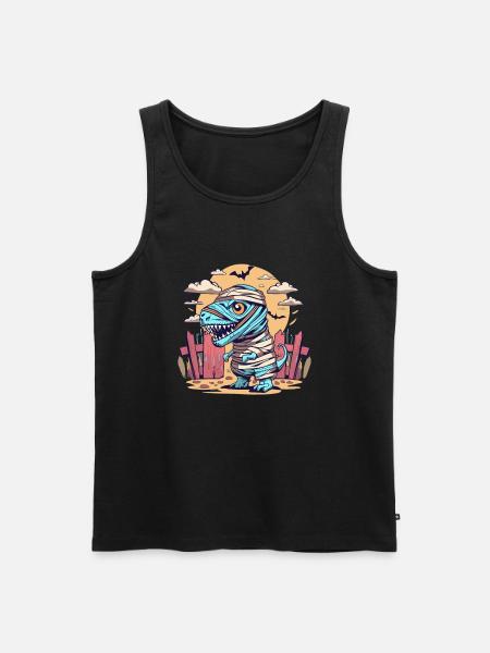 Tyrannosaurus Trex Halloween - Men's Premium Organic Tank Top - black