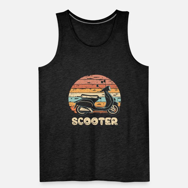Scooter Motorroller Mofa Moped Roller Männer Premium Bio Tank Top