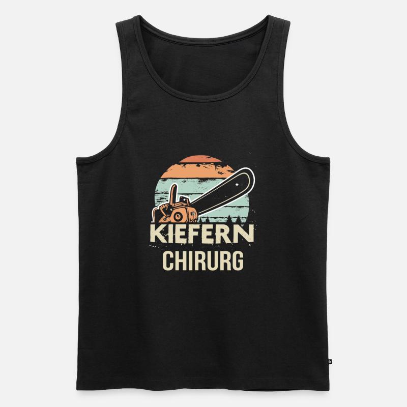 Kiefernchirurg - Männer Premium Bio Tank Top - Schwarz
