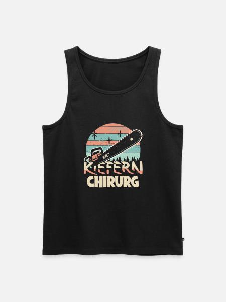 Kiefernchirurg - Männer Premium Bio Tank Top - Schwarz