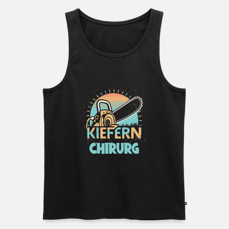 Kiefernchirurg - Männer Premium Bio Tank Top - Schwarz
