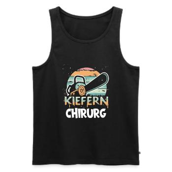 Kiefernchirurg - Männer Premium Bio Tank Top - Schwarz - Vorne - Michal (187cm)