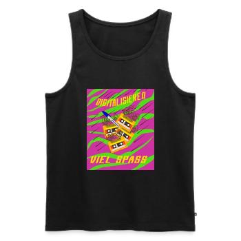 Digitalisieren - Viel Spaß - Männer Premium Bio Tank Top - Schwarz - Vorne - Michal (187cm)