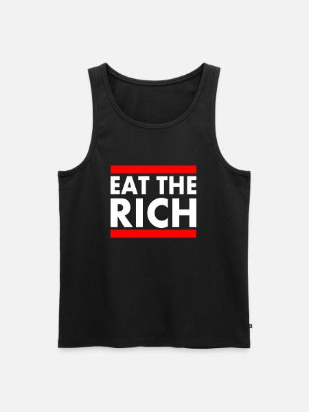 Eat the rich - Men's Premium Organic Tank Top - black