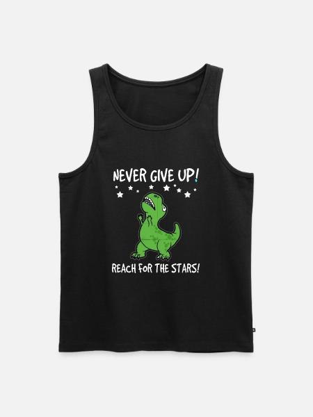 trex - Men's Premium Organic Tank Top - black