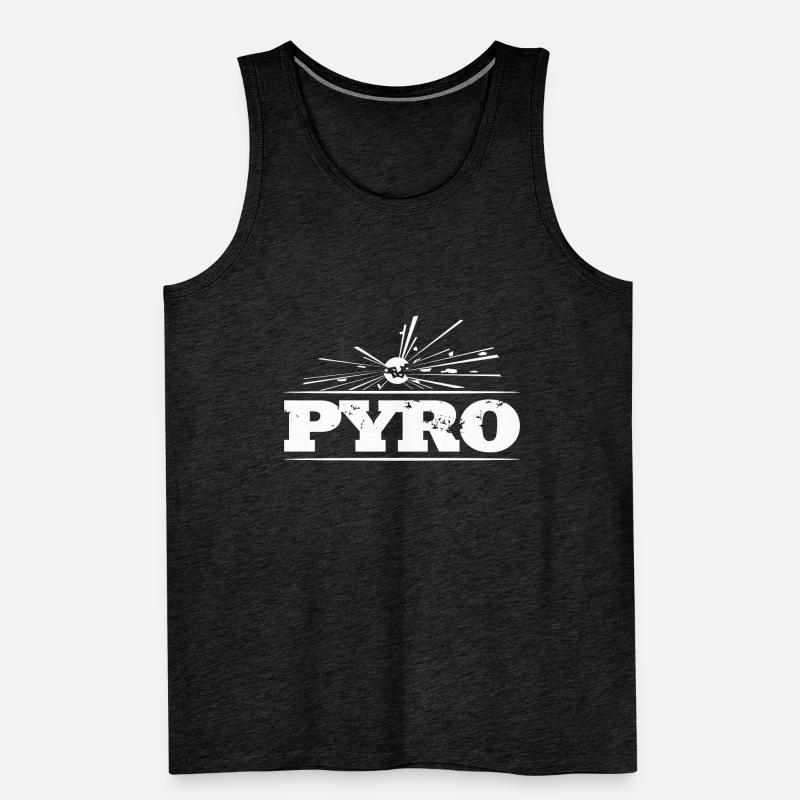 Pyro Explosive Fireworks Men's Premium Organic Tank Top
