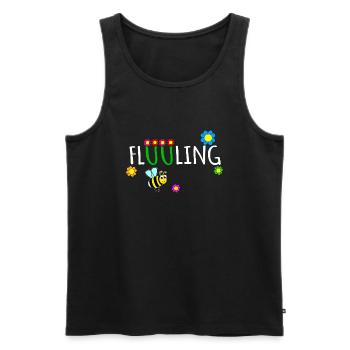 Frühling Hummel - Männer Premium Bio Tank Top - Schwarz - Vorne - Michal (187cm)