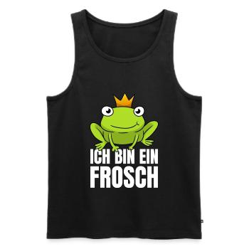 Ich Bin Ein Frosch - Männer Premium Bio Tank Top - Schwarz - Vorne - Michal (187cm)