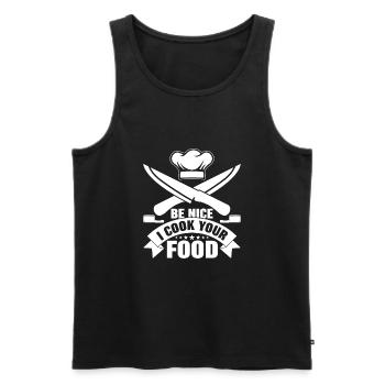 Chef Chef Gastronomie - Débardeur bio Premium Homme - noir - Devant - Michal (187cm)