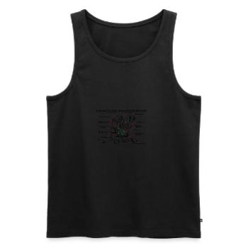 technologie informatique - Débardeur bio Premium Homme - noir - Devant - Michal (187cm)
