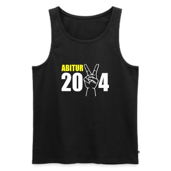 Abitur 2024 - Männer Premium Bio Tank Top - Schwarz - Vorne - AI Model Male 178 light (178cm)