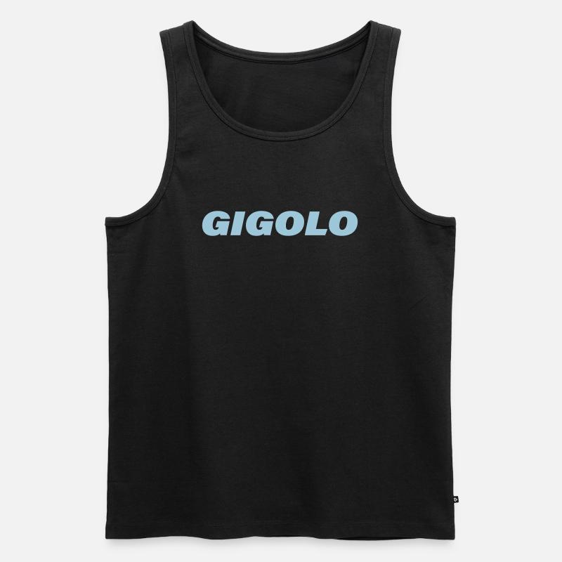 GIGOLO - Männer Premium Bio Tank Top - Schwarz