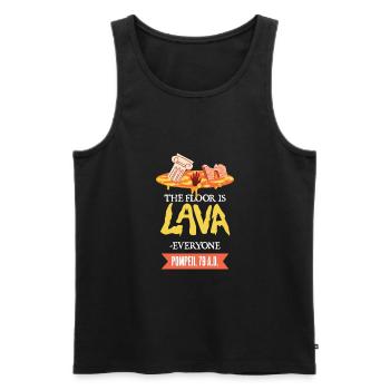 Roman History / Pompeii : the floor is lava - Men's Premium Organic Tank Top - black - Front - Michal (187cm)