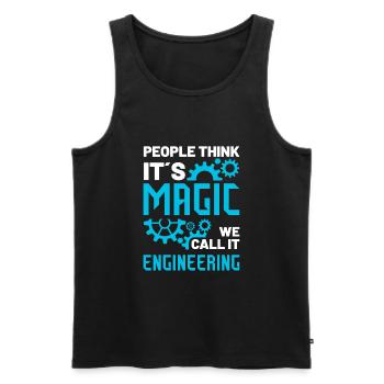 Engineering Engineer Engineer Major Student Gift - Männer Premium Bio Tank Top - Schwarz - Vorne - AI Model Male 178 light (178cm)