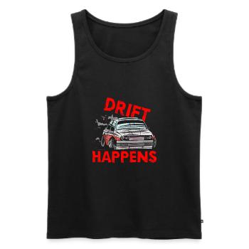 Car Drifting Racing Racecar Motorsport Mechanic - Männer Premium Bio Tank Top - Schwarz - Vorne - Michal (187cm)