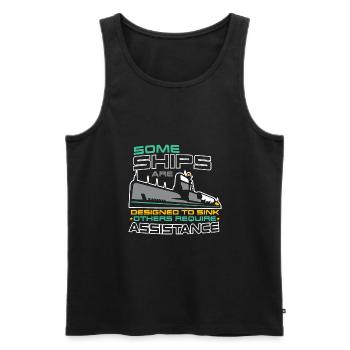 Submariner Submarines Veteran designed to sink - Männer Premium Bio Tank Top - Schwarz - Vorne - AI Model Male 178 light (178cm)