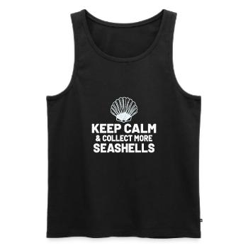 Shell Collecting Shell Collector Gift Idea - Männer Premium Bio Tank Top - Schwarz - Vorne - AI Model Male 178 light (178cm)