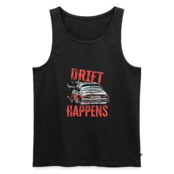 Car Drifting Racing Racecar Motorsport Mechanic - Débardeur bio Premium Homme - noir - Devant - Michal (187cm)