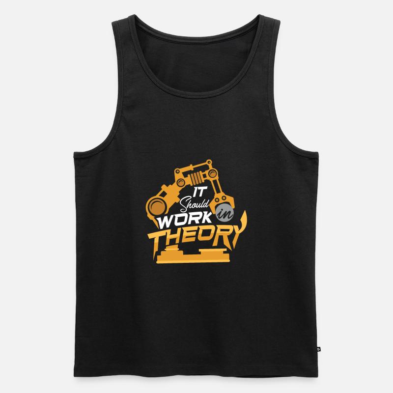Robotics Machine Learning Robotics Engineering - Männer Premium Bio Tank Top - Schwarz