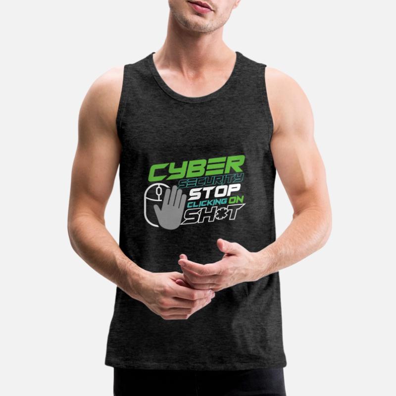 Cyber Security Specialist Spam Web Links Engineer Men's Premium Organic Tank Top