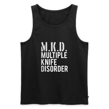 Knife Collector Knife Collection Hunting Fishing - Männer Premium Bio Tank Top - Schwarz - Vorne - Michal (187cm)