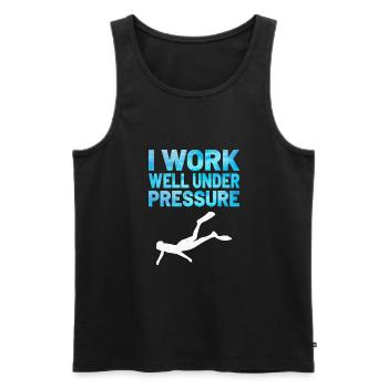 SCUBA DIVER SCUBA DIVING Gift Idea - Men's Premium Organic Tank Top - black - Front - AI Model Male 178 light (178cm)