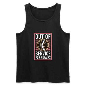 Knee Replacement Surgery Post Surgery Rehab Gift - Männer Premium Bio Tank Top - Schwarz - Vorne - AI Model Male 178 light (178cm)