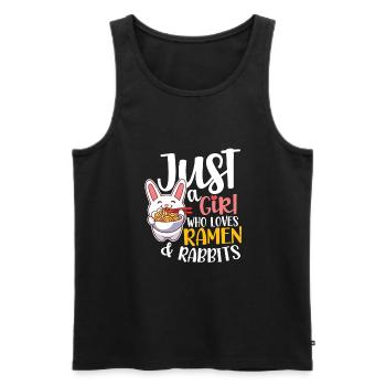 Ramen Fan Japanese Food Rabbit Bunnies Gift - Men's Premium Organic Tank Top - black - Front - Michal (187cm)