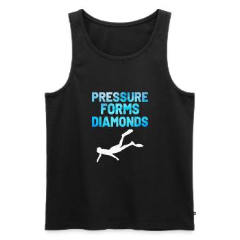 SCUBA DIVER SCUBA DIVING Gift Idea - Men's Premium Organic Tank Top - black - Front - AI Model Male 178 light (178cm)