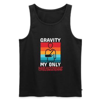 Broken Hand Broken Arm Broken Bones Funny Broken - Männer Premium Bio Tank Top - Schwarz - Vorne - AI Model Male 178 light (178cm)