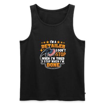 Mobile Auto Detailing Auto Detailing Car Detailer - Men's Premium Organic Tank Top - black - Front - AI Model Male 178 light (178cm)