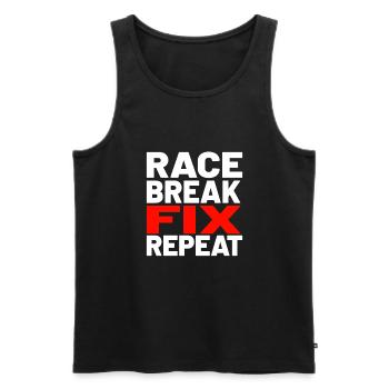 Go Kart Racing Go Kart Cars Go Karting Go-Karter - Männer Premium Bio Tank Top - Schwarz - Vorne - AI Model Male 178 light (178cm)
