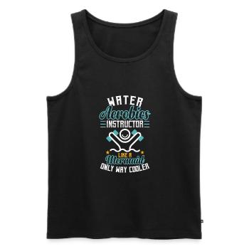 Water Aerobics Instructor Pool Workout Instructor - Männer Premium Bio Tank Top - Schwarz - Vorne - AI Model Male 178 light (178cm)
