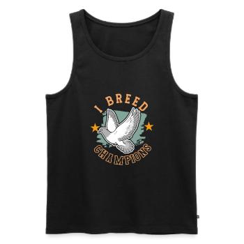 Pigeon Pigeon Racing Pigeon Racer Pigeon Keeper - Men's Premium Organic Tank Top - black - Front - AI Model Male 178 light (178cm)