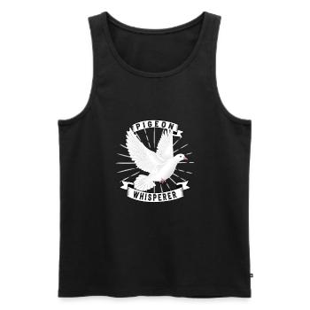 Pigeon Pigeon Racing Pigeon Racer Pigeon Keeper - Men's Premium Organic Tank Top - black - Front - AI Model Male 178 light (178cm)