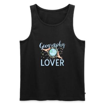 Geography Earth Science Geography Teacher - Männer Premium Bio Tank Top - Schwarz - Vorne - AI Model Male 178 light (178cm)