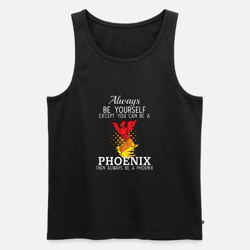 Phoenix Bird Mythical Creature - Men's Premium Organic Tank Top - black