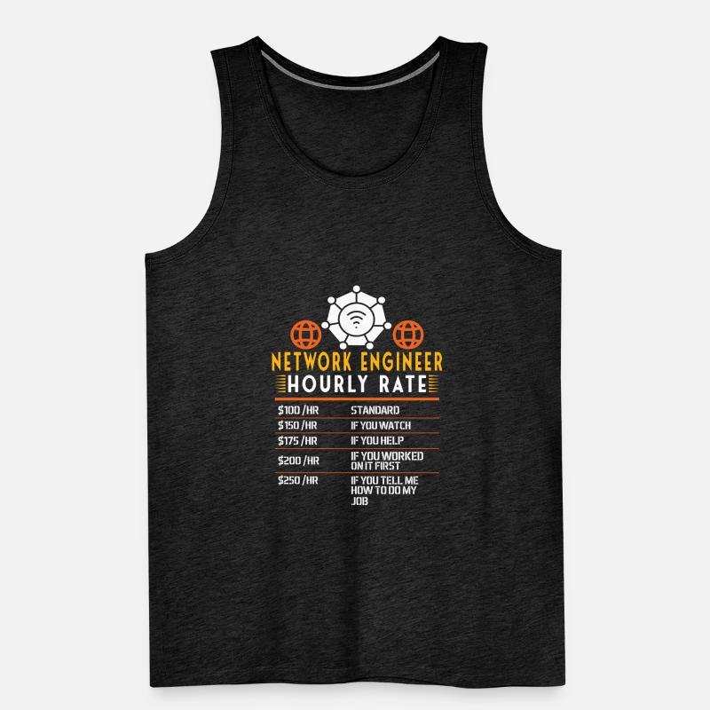 Network Engineer Sysadmin Lover System Admin Men's Premium Organic Tank Top
