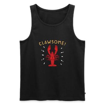 Lobster Crawfish Boil Cajun Lobster Gift Seafood - Men's Premium Organic Tank Top - black - Front - AI Model Male 178 light (178cm)