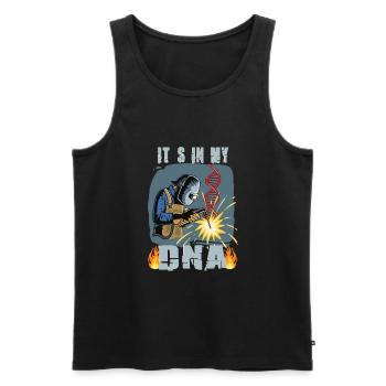 American Welder Welder Funny Funny Welding Gift - Men's Premium Organic Tank Top - black - Front - Michal (187cm)