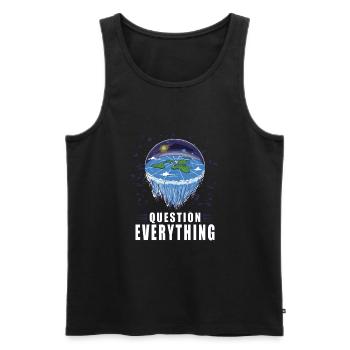 Flat Earth Theory Flat Earth Army Earth - Männer Premium Bio Tank Top - Schwarz - Vorne - AI Model Male 178 light (178cm)