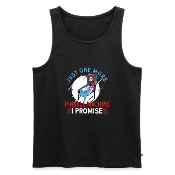 Pinball Machine Pinball Player Funny Pinball - Männer Premium Bio Tank Top - Schwarz - Vorne - AI Model Male 178 light (178cm)