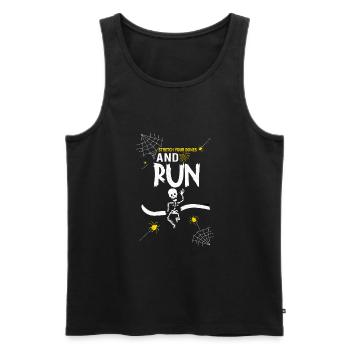 Athlétisme Athlétisme Runner Run Cadeau - Débardeur bio Premium Homme - noir - Devant - Michal (187cm)