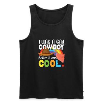 Cowboy Barn Bull Rider Rodeo Country Western - Männer Premium Bio Tank Top - Schwarz - Vorne - AI Model Male 178 light (178cm)