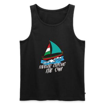 Sailing Sailboat Boating Retirement Plan Yacht - Männer Premium Bio Tank Top - Schwarz - Vorne - Michal (187cm)