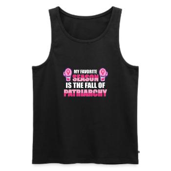 Feminism Empowerment Pro-choice Pro Abortion - Men's Premium Organic Tank Top - black - Front - AI Model Male 178 light (178cm)