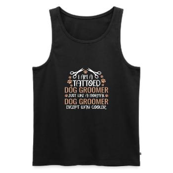 Dog Care Puppies Dog Groomer Dog Sitter - Débardeur bio Premium Homme - noir - Devant - Michal (187cm)