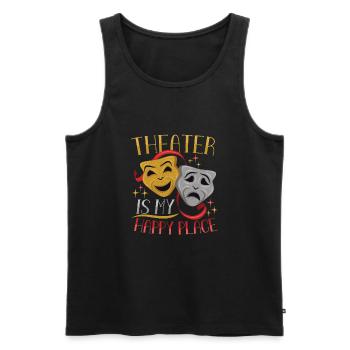 Theatre teacher Drama teacher - Men's Premium Organic Tank Top - black - Front - AI Model Male 178 light (178cm)