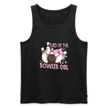 Drôle bowling Team Bowler Strike Idée cadeau - Débardeur bio Premium Homme - noir - Devant - Michal (187cm)