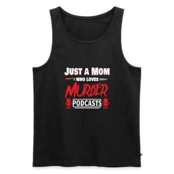 True Crime Murder Spy Crime Intérêt Idée cadeau - Débardeur bio Premium Homme - noir - Devant - AI Model Male 178 light (178cm)